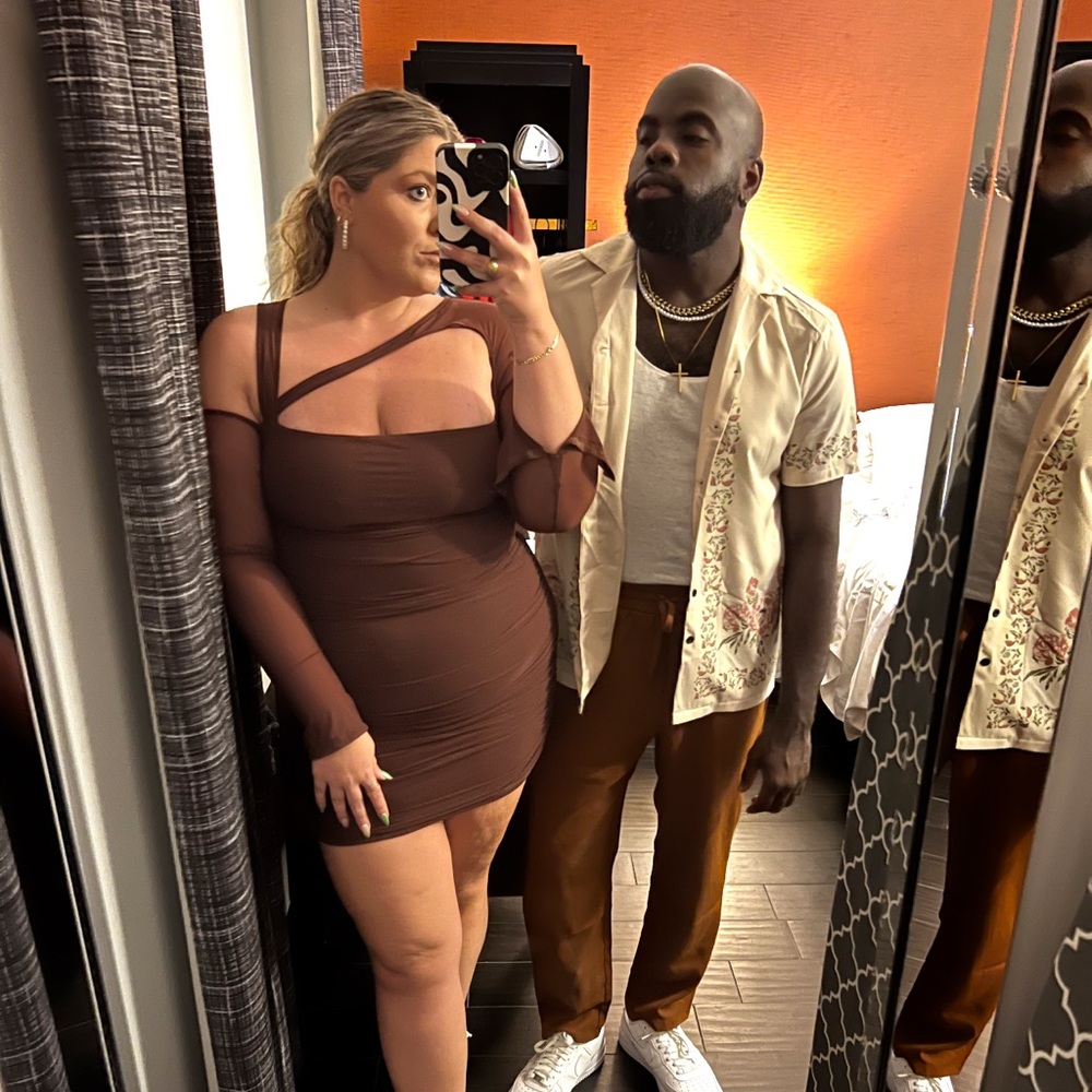 Brown Cocktail Dress